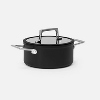 Fazék Meda 4.0, ø 20 cm (2,4 l) - Tapadásmentes fazék kerámia bevonattal fedővel, fekete