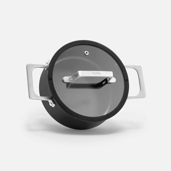 Fazék Meda 4.0, ø 20 cm (2,4 l) - Tapadásmentes fazék kerámia bevonattal fedővel, fekete