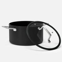 Fazék Meda 4.0, ø 24 cm (5,5 l) - Tapadásmentes fazék kerámia bevonattal fedővel, fekete