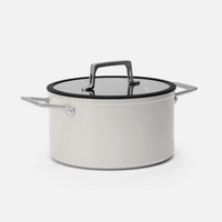 Fazék Meda 4.0 Pro, ø 24 cm (5,5 l) - Tapadásmentes fazék kerámia bevonattal fedővel, szürke