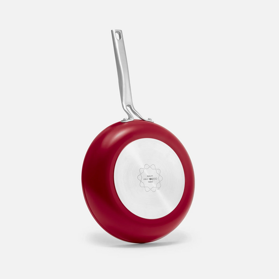 Serpenyő Meda 4.0, ø 26 cm - Tapadásmentes serpenyő kerámia bevonattal fedő nélkül, bordó