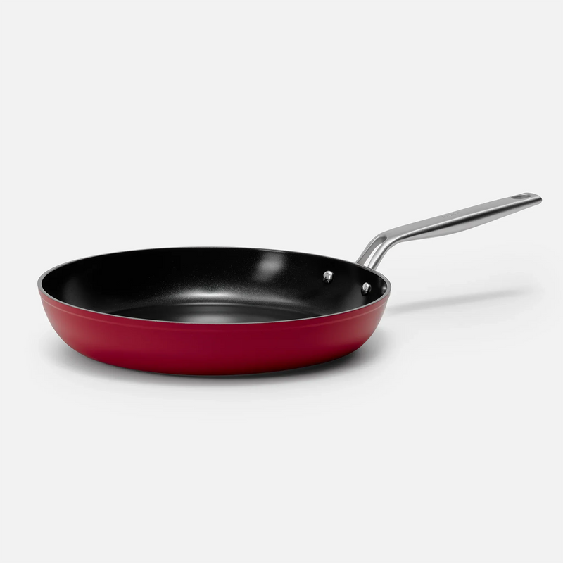 Serpenyő Meda 4.0, ø 30 cm - Tapadásmentes serpenyő kerámia bevonattal fedő nélkül, bordó