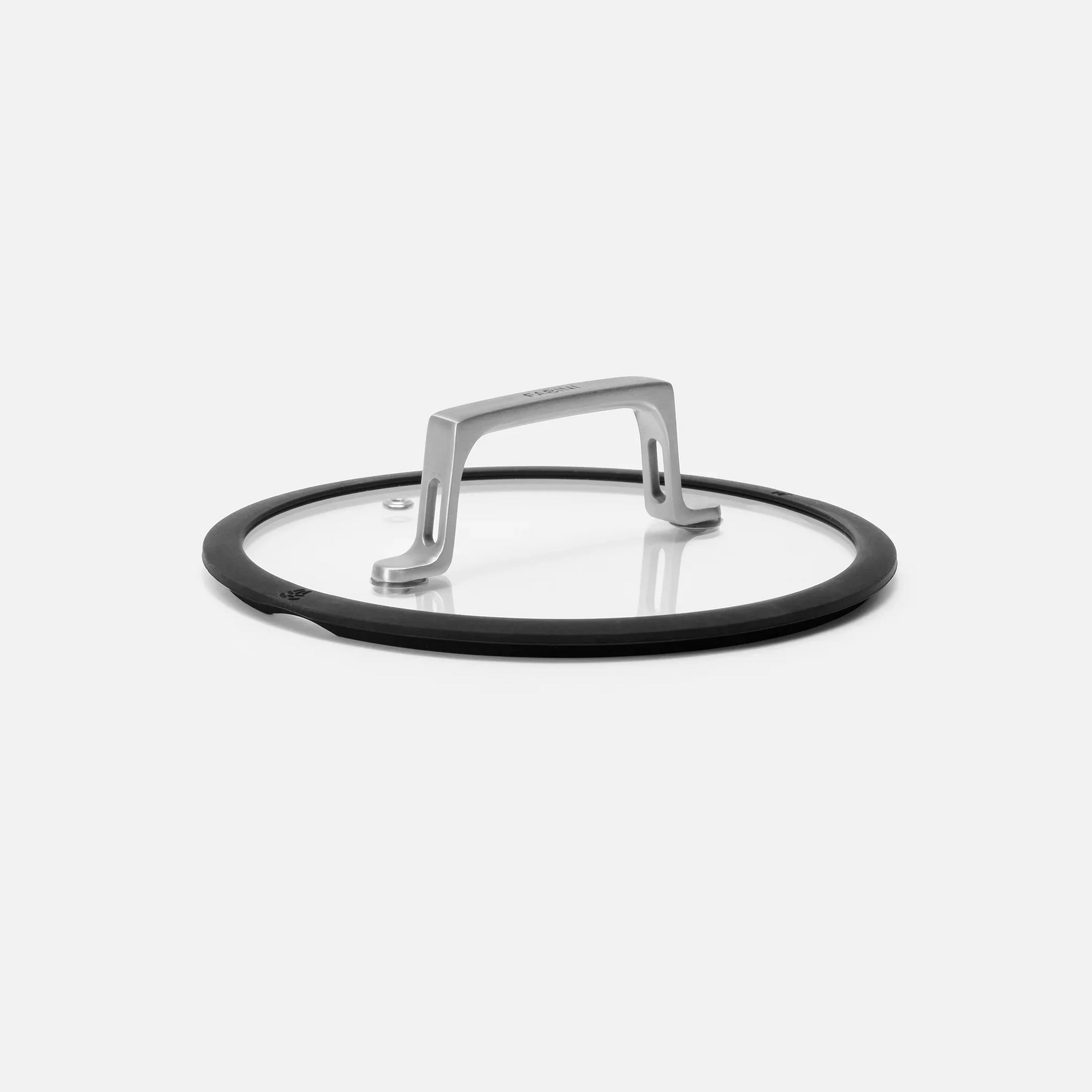 Fedő Meda 4.0 Pro, Ø 20 cm - Üvegfedő szilikon peremmel, fekete