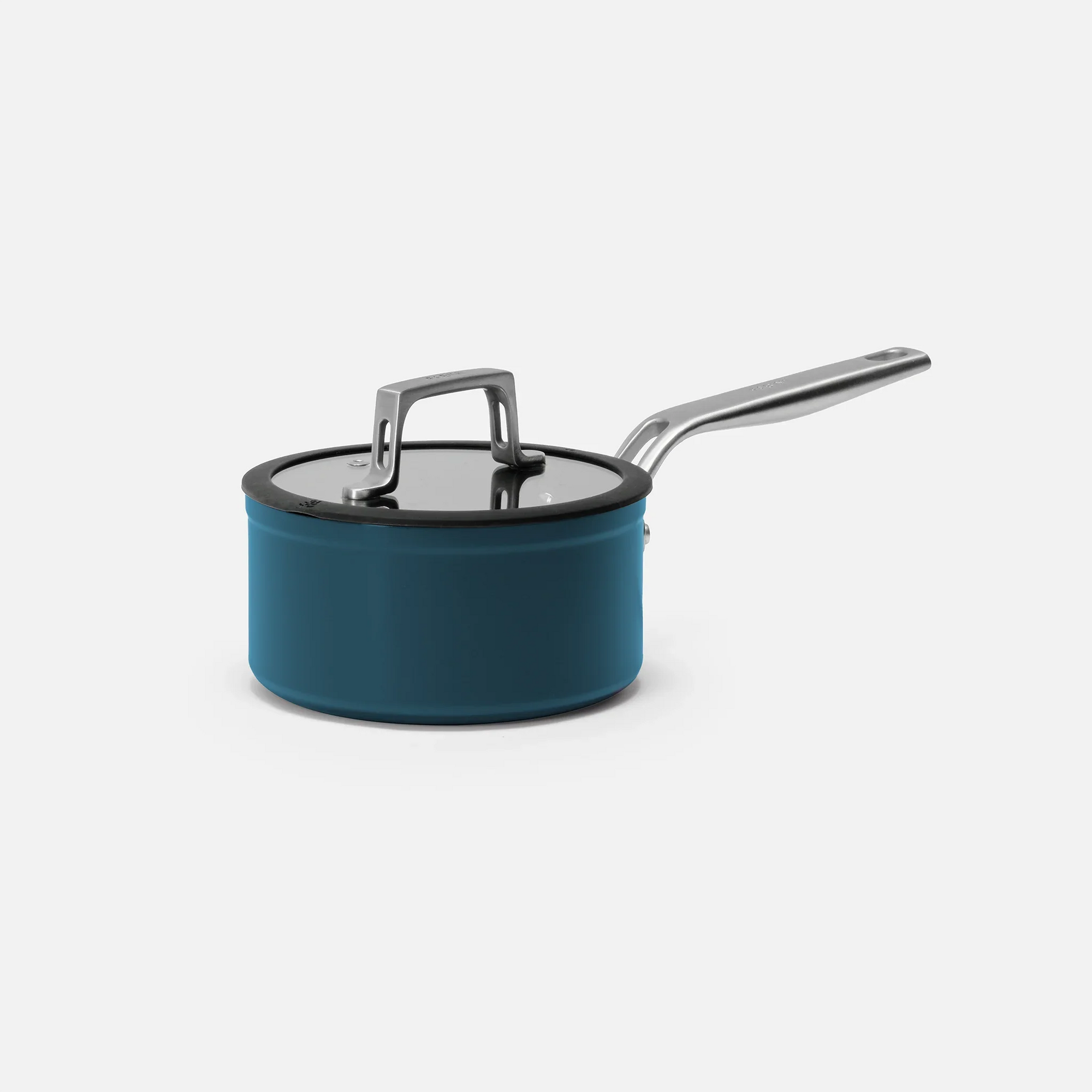 Nyeles lábas Meda 4.0, ø 16 cm (1,3 l) - Tapadásmentes nyeles lábas kerámia bevonattal fedővel, kék