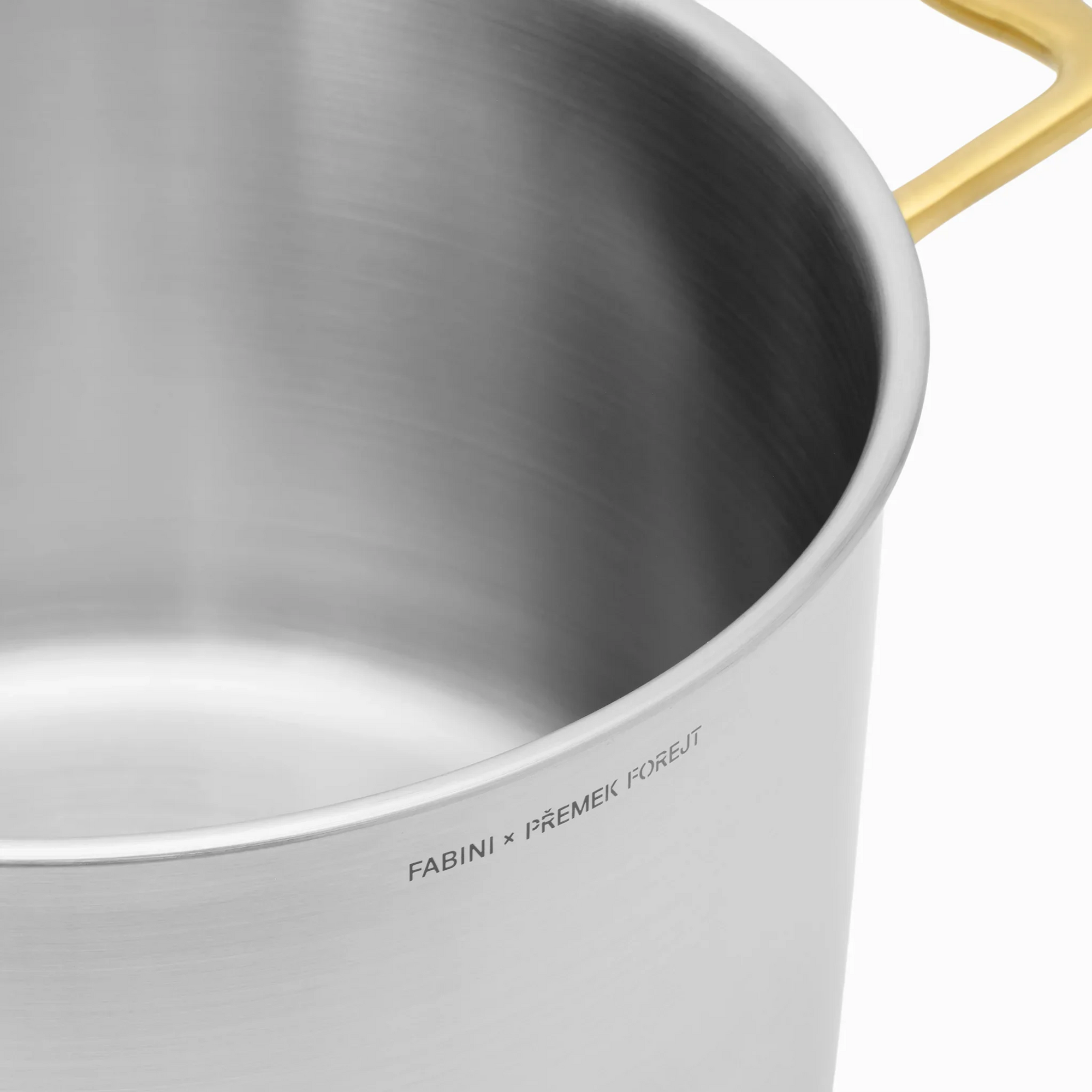 Fazék FABINI & Forejt, ø 24 cm (7 l) - Szegecs nélküli, többrétegű rozsdamentes acél fazék, fedővel