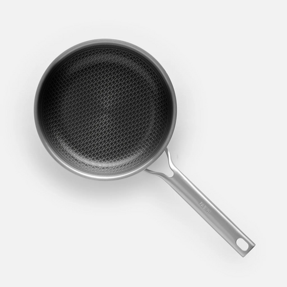 Hibrid serpenyő, ø 20 cm - Szegecs nélküli, többrétegű rozsdamentes acél serpenyő hibrid kerámia bevonattal, fedő nélkül