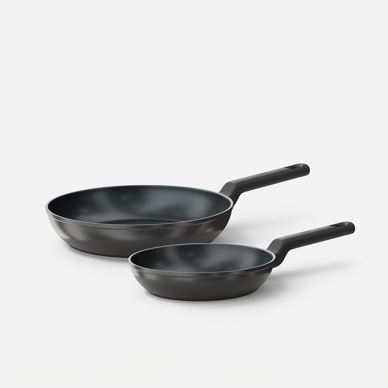 Serpenyő készlet Meda 5.0 Economy, ø 20 cm + ø 26 cm, 2 db - Tapadásmentes kerámia bevonatú serpenyők, fekete