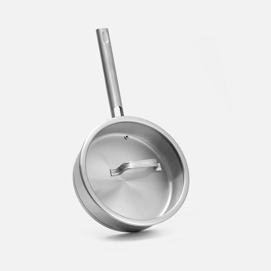 Mély serpenyő Core Standard, ø 24 cm (2,5 l) - Egyrétegű mély rozsdamentes acél serpenyő, fedővel