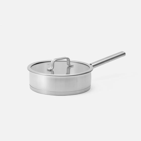 Mély serpenyő Core Standard, ø 24 cm (2,5 l) - Egyrétegű mély rozsdamentes acél serpenyő, fedővel