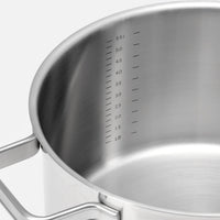 Lábas Core Standard, ø 24 cm (5,5 l) - Egyrétegű rozsdamentes acél lábas, fedővel