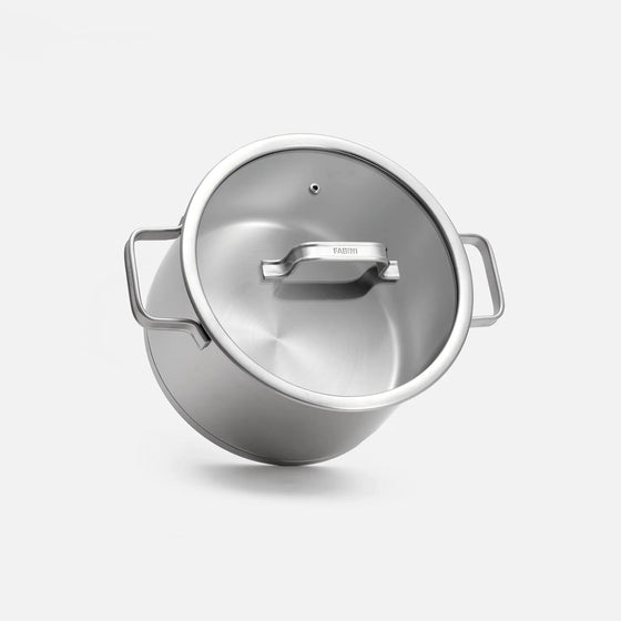 Lábas Core Standard, ø 24 cm (5,5 l) - Egyrétegű rozsdamentes acél lábas, fedővel