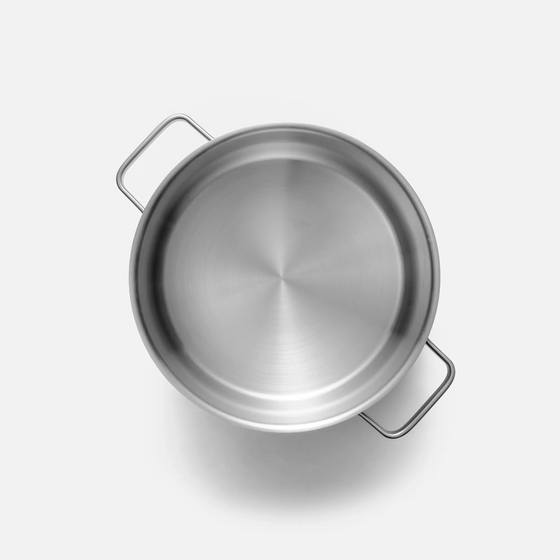 Lábas Core Standard, ø 24 cm (5,5 l) - Egyrétegű rozsdamentes acél lábas, fedővel