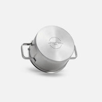 Lábas Core Standard, ø 18 cm (2 l) - Egyrétegű rozsdamentes acél lábas, fedővel