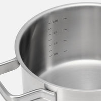 Lábas Core Standard, ø 18 cm (2 l) - Egyrétegű rozsdamentes acél lábas, fedővel