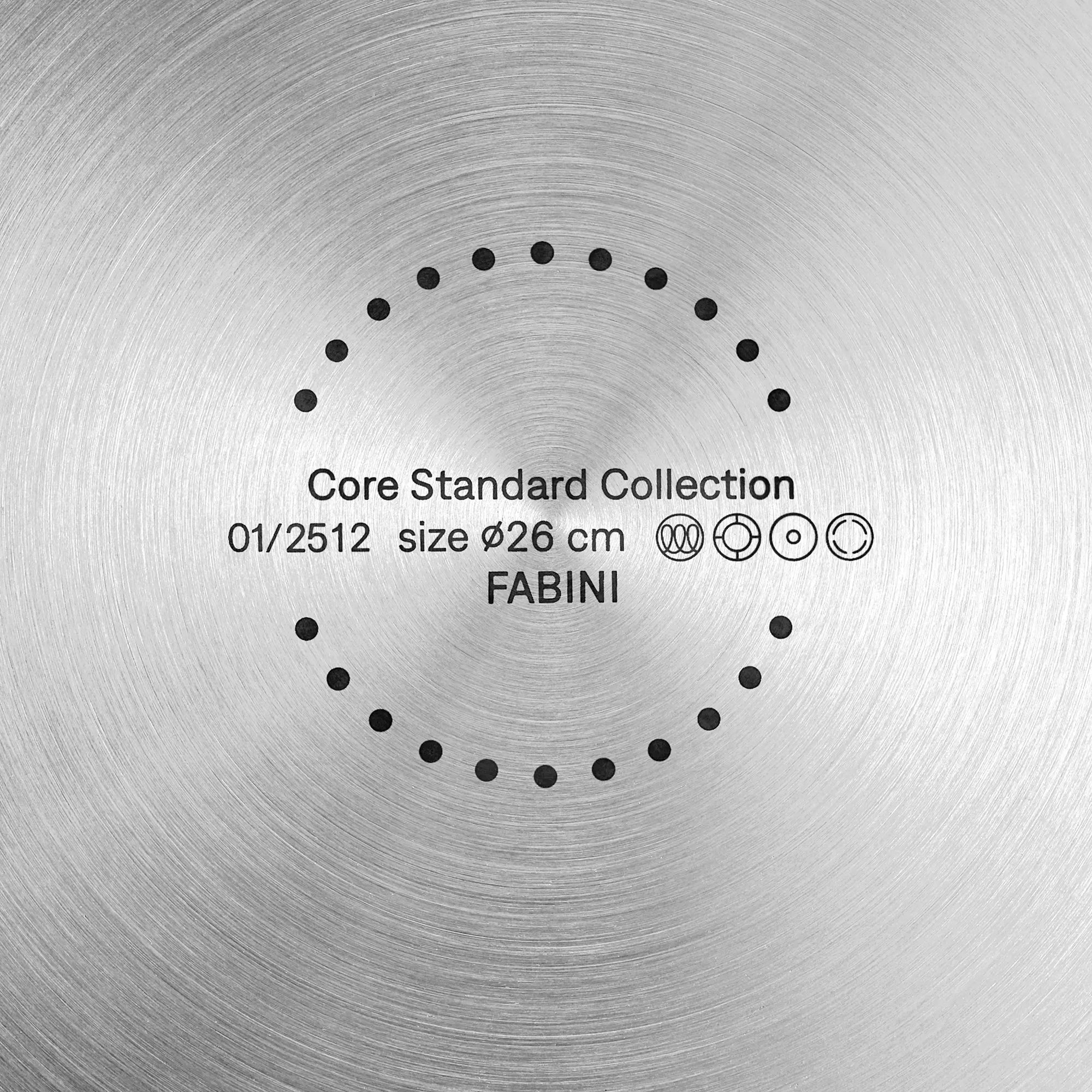 Serpenyő Core Standard, ø 26 cm - Egyrétegű rozsdamentes acél serpenyő, fedő nélkül