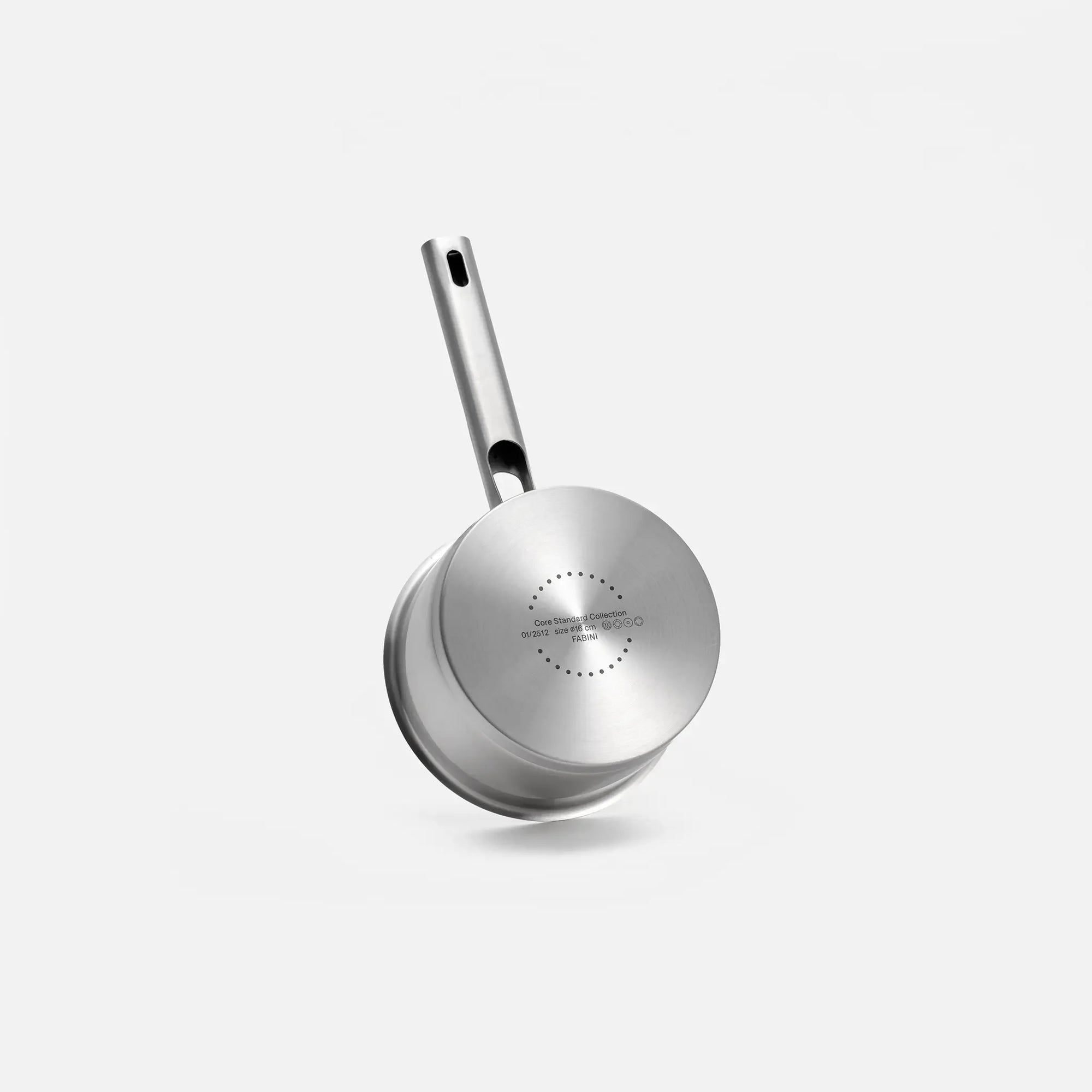 Nyeles lábas Core Standard, ø 16 cm (1,5 l) - Egyrétegű rozsdamentes acél nyeles lábas, fedővel