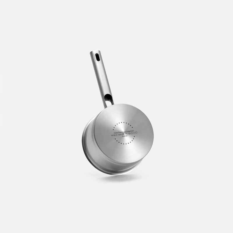 Nyeles lábas Core Standard, ø 16 cm (1,5 l) - Egyrétegű rozsdamentes acél nyeles lábas, fedővel