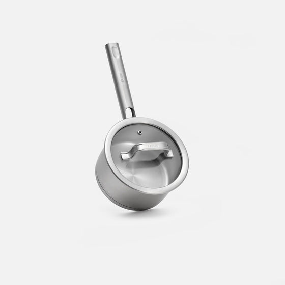 Nyeles lábas Core Standard, ø 16 cm  (1,5 l) - Egyrétegű rozsdamentes acél nyeles lábas, fedővel