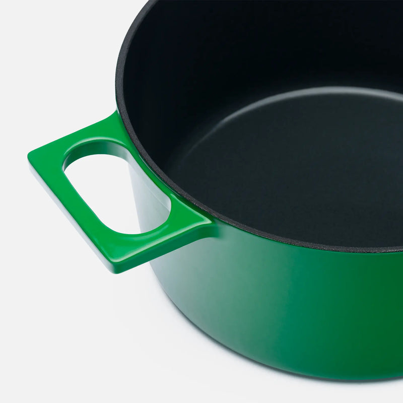 Lábas Mattia 3.0 Standard, ø 26 cm (5,5 l) - Zománcozott öntöttvas lábas fedővel, fényes zöld
