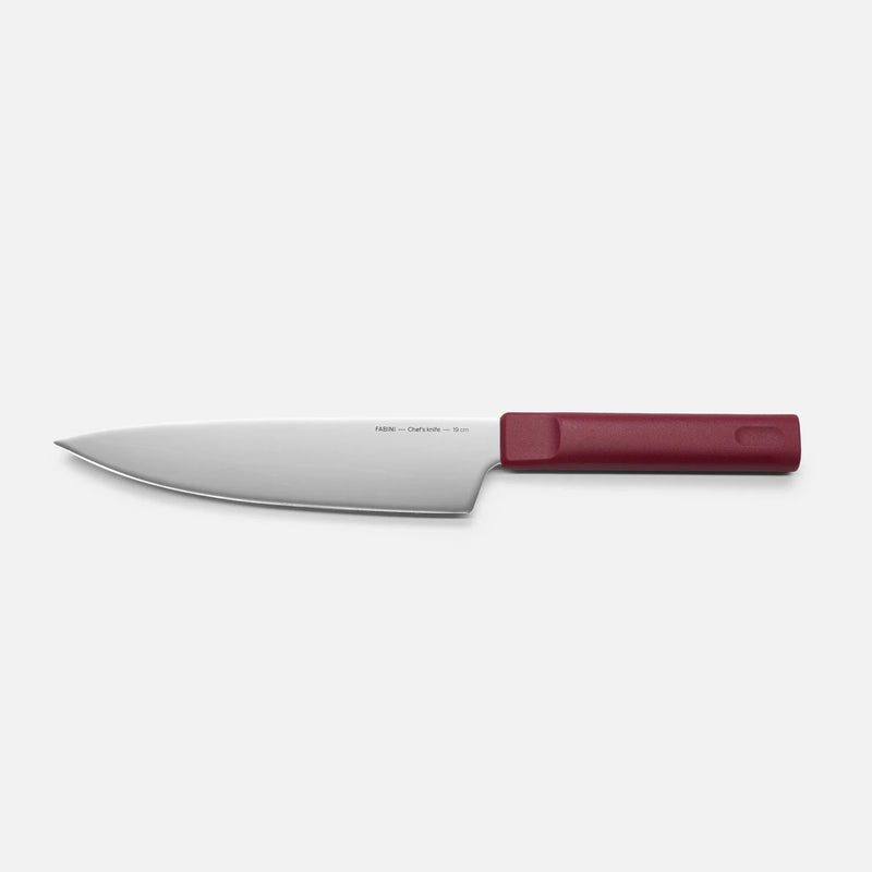 Nagy szakácskés Trino Economy, 19 cm - Kés német acélból, bordó