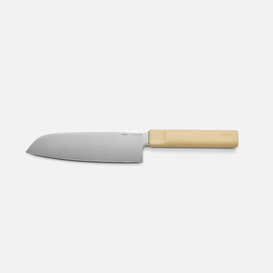 Santoku kés Trino Economy, 17 cm - Kés német acélból, krémszínű