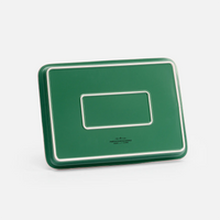 Szögletes pite forma, 38 × 27 cm - Kerámia sütőforma, zöld