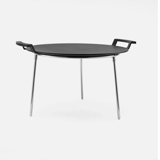 Szabadtéri főzőkészlet Fuego, ø 41 cm - Öntöttvas grillsütő lap és grillező állvány, 6 db-os