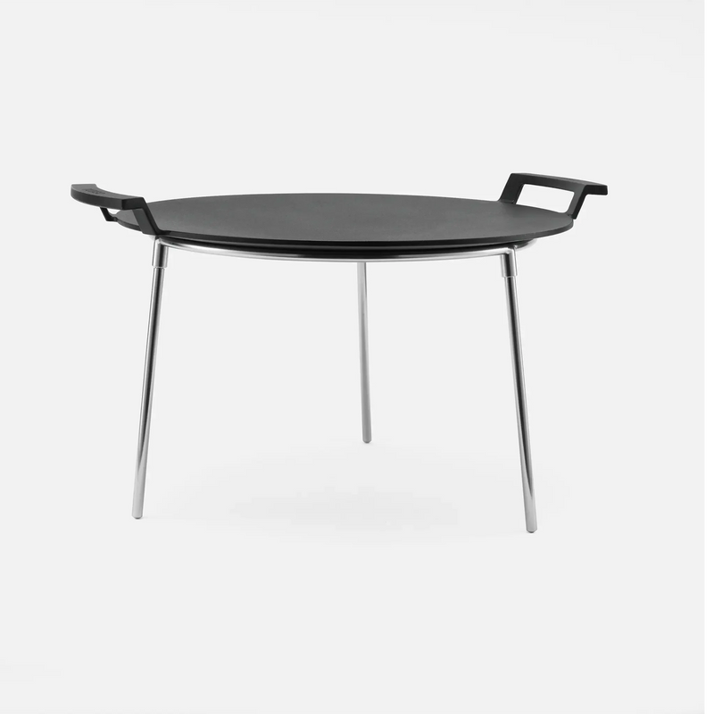 Szabadtéri főzőkészlet FABINI & FUEGO, ø 41 cm - Öntöttvas grillsütő lap és grillező állvány, 6 db-os