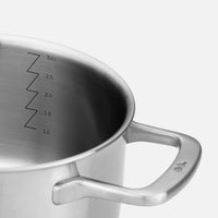 Lábas FABINI & Pohlreich, ø 20 cm (3 l) - Szegecs nélküli lábas ötrétegű rozsdamentes acélból, fedővel