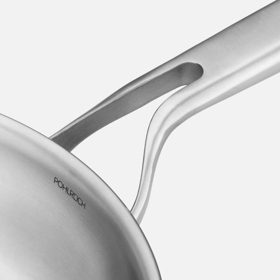 Serpenyő FABINI & Pohlreich, ø 26 cm - Szegecs nélküli serpenyő ötrétegű rozsdamentes acélból, fedő nélkül