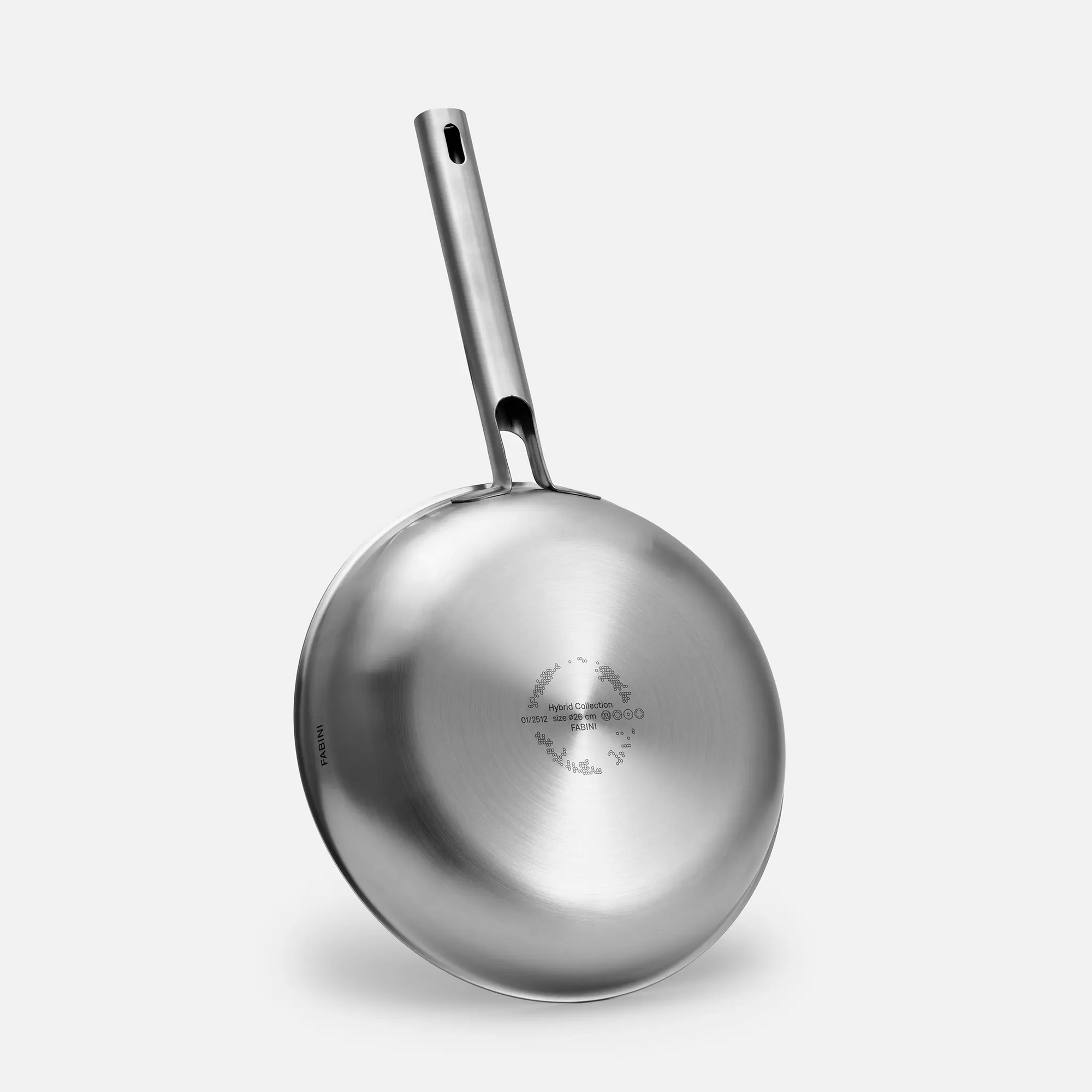Serpenyő Hibrid Standard, ø 26 cm - Szegecs nélküli, többrétegű rozsdamentes acél serpenyő hibrid kerámia felülettel, fedő nélkül