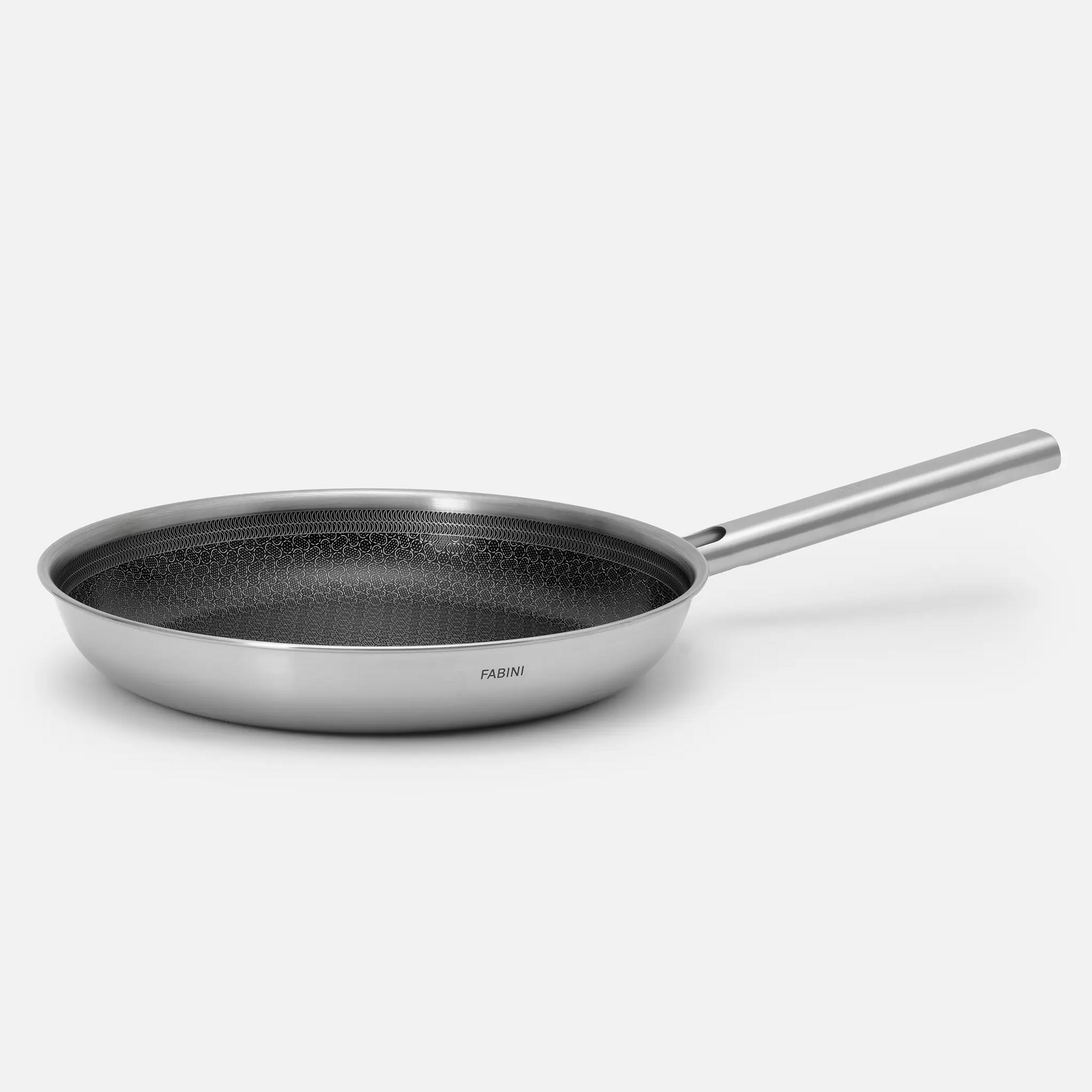Serpenyő Hibrid Standard, ø 30 cm - Szegecs nélküli, többrétegű rozsdamentes acél serpenyő hibrid kerámia felülettel, fedő nélkül