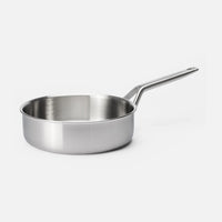 Mély serpenyő FABINI & Pohlreich 2.0, ø 24 cm (2,5 l) - Szegecs nélküli, többrétegű rozsdamentes acél serpenyő fedővel