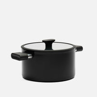 Lábas Meda 5.0 Economy, ø 24 cm (5,4 l) - Tapadásmentes kerámia bevonatú fazék fedővel, fekete