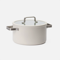 Lábas Meda 5.0 Standard, ø 24 cm (5,4 l) - Tapadásmentes kerámia bevonatú fazék fedővel, krémszínű