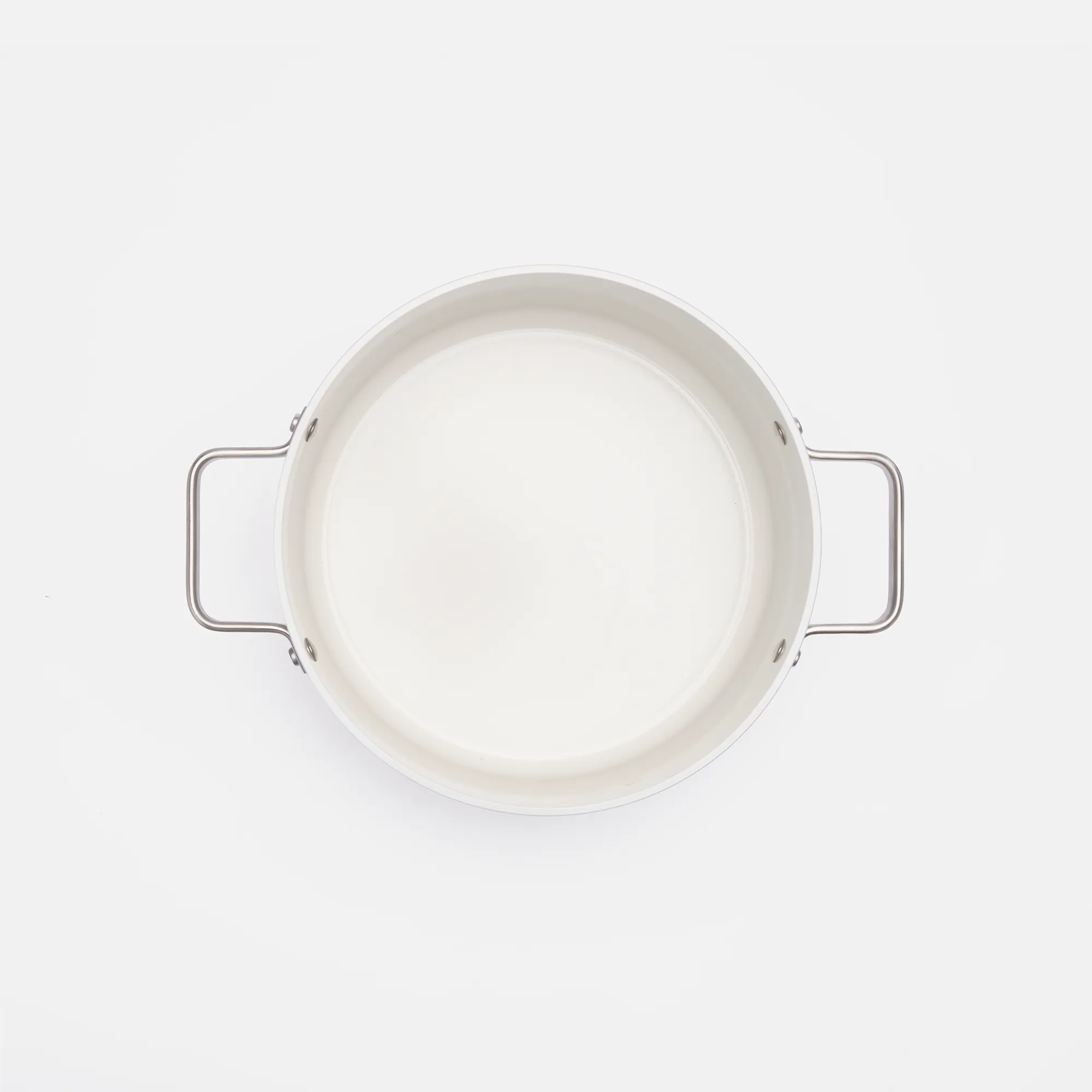 Lábas Meda 5.0 Standard, ø 24 cm (5,4 l) - Tapadásmentes kerámia bevonatú fazék fedővel, krémszínű