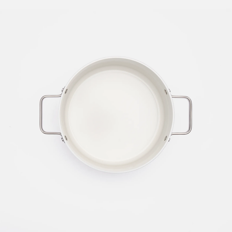 Lábas Meda 5.0 Standard, ø 24 cm (5,4 l) - Tapadásmentes kerámia bevonatú fazék fedővel, krémszínű