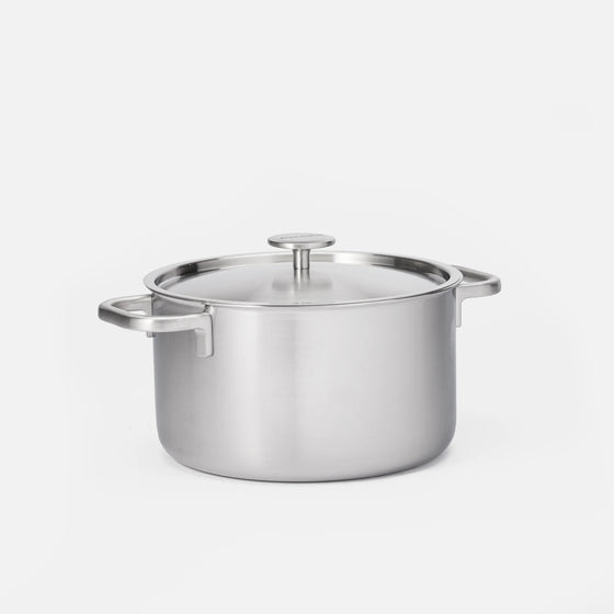 Lábas FABINI & Pohlreich 2.0, ø 24 cm (5,5 l) - Szegecs nélküli, többrétegű rozsdamentes acél fazék fedővel
