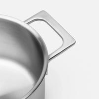 Fazék Lucca 4.0 Pro, ø 18 cm (2 l) - Szegecs nélküli fazék többrétegű rozsdamentes acélból, fedővel