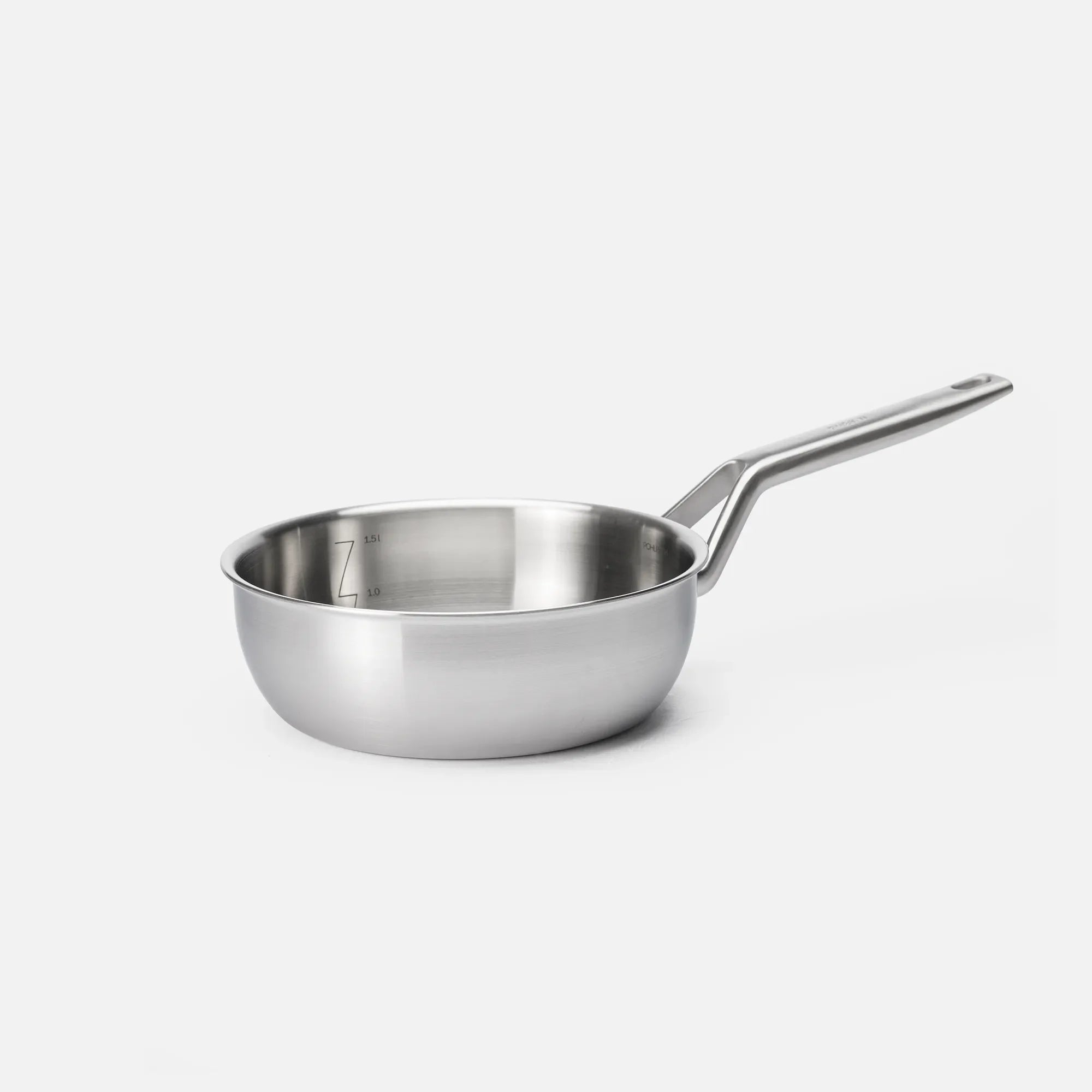 Kúp alakú nyeles lábas FABINI & Pohlreich 2.0, ø 20 cm (1,5 l) - Szegecs nélküli, többrétegű rozsdamentes acél nyeles lábas fedővel