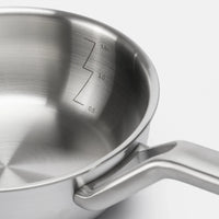 Kúp alakú nyeles lábas FABINI & Pohlreich 2.0, ø 20 cm (1,5 l) - Szegecs nélküli, többrétegű rozsdamentes acél nyeles lábas fedővel