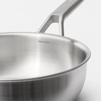 Kúp alakú nyeles lábas FABINI & Pohlreich 2.0, ø 20 cm (1,5 l) - Szegecs nélküli, többrétegű rozsdamentes acél nyeles lábas fedővel