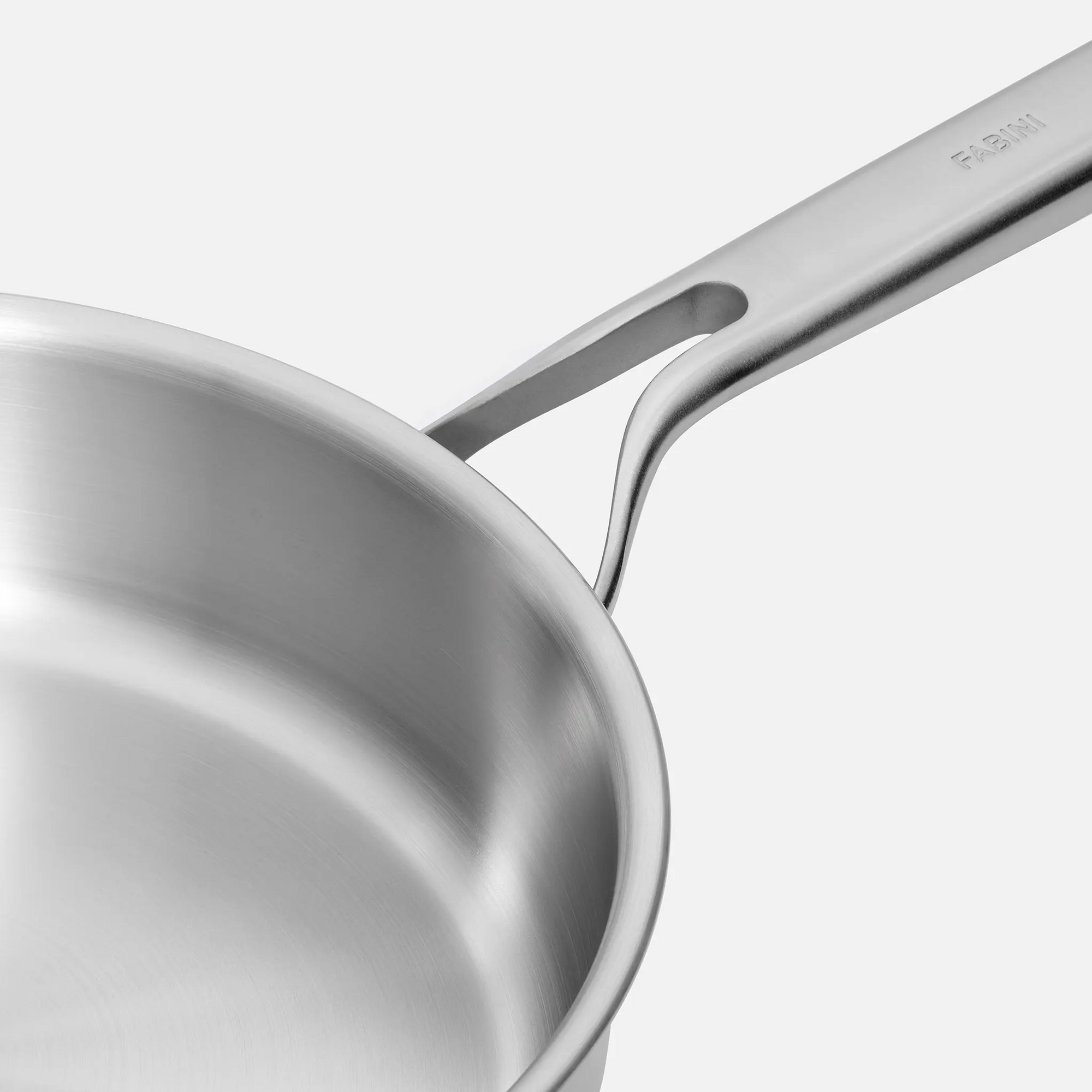 Mély serpenyő Lucca 3.0 Pro, ø 24 cm (2,5 l) - Szegecs nélküli, rozsdamentes acél mély serpenyő fedővel