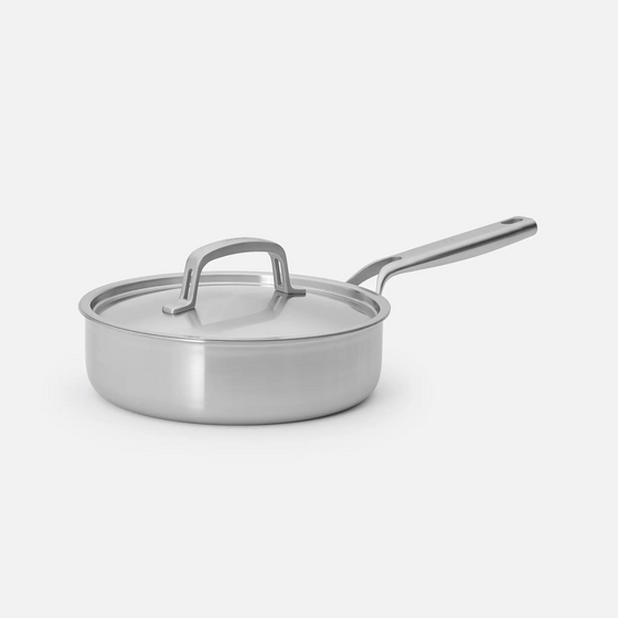 Mély serpenyő Lucca 3.0, ø 24 cm (2,5 l) - Szegecs nélküli, rozsdamentes acél mély serpenyő fedővel