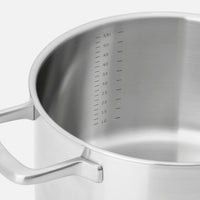Lábas Lucca 3.0 Pro, ø 24 cm (5,5 l) - Szegecs nélküli, többrétegű rozsdamentes acél lábas fedővel
