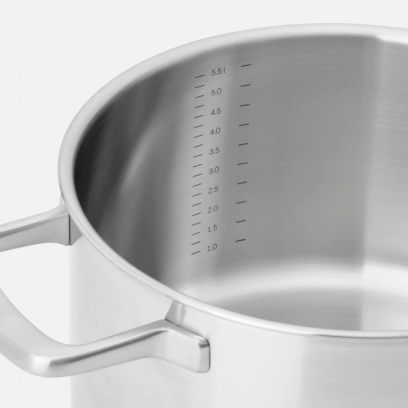 Lábas Lucca 3.0 Pro, ø 24 cm (5,5 l) - Szegecs nélküli, többrétegű rozsdamentes acél lábas fedővel