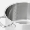 Szegecsmentes, többrétegű rozsdamentes acélból készült lábas fedővel Ø 24 cm (5,5 l)