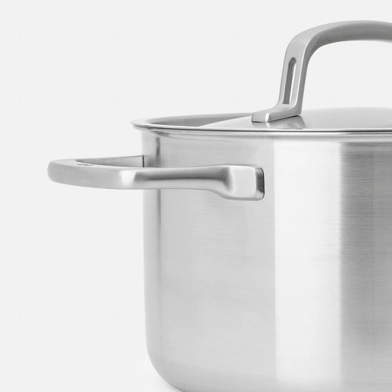 Lábas Lucca 3.0, ø 24 cm (5,5 l) - Szegecs nélküli, többrétegű rozsdamentes acél lábas fedővel