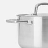 Szegecsmentes, többrétegű rozsdamentes acélból készült lábas fedővel Ø 24 cm (5,5 l)