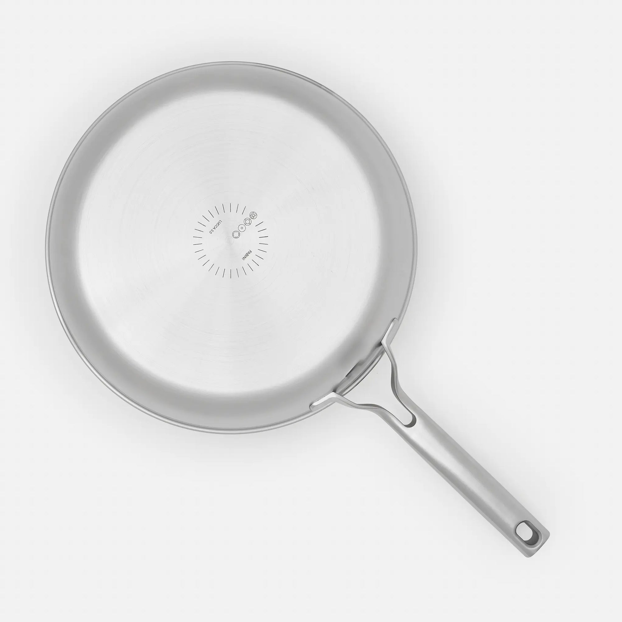 Serpenyő Lucca 3.0, ø 30 cm - Szegecs nélküli, többrétegű rozsdamentes acél serpenyő, fedő nélkül